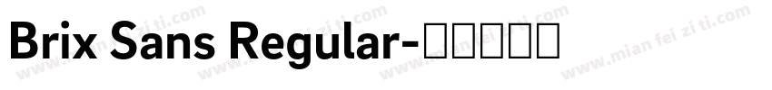Brix Sans Regular字体转换